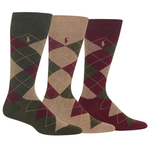 Polo Ralph Lauren Combed cotton argyle dress Socks
3-pack - Picture 8 of 8